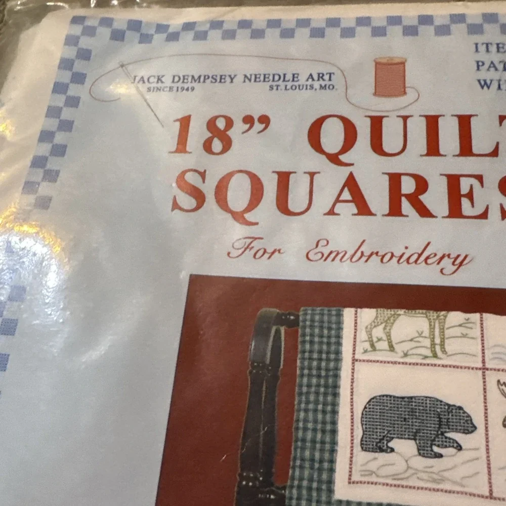 Jack Dempsey Needle Art Item 732 #343 Wilderness Quilt Squares